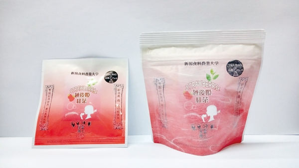 「越後姫紅茶 ストロベリーティー」新潟食料農業大学との産学連携商品